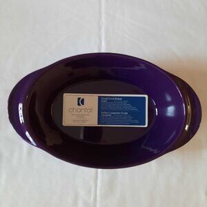 Chantal Purple Memory Collection 2.25 Qt. Oval Stoneware Baker
